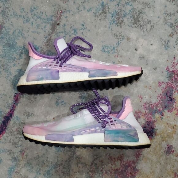 Adidas Pharrell × NMD Human Race Trail Holi Festival Mens Size 10 - Picture 8 of 16